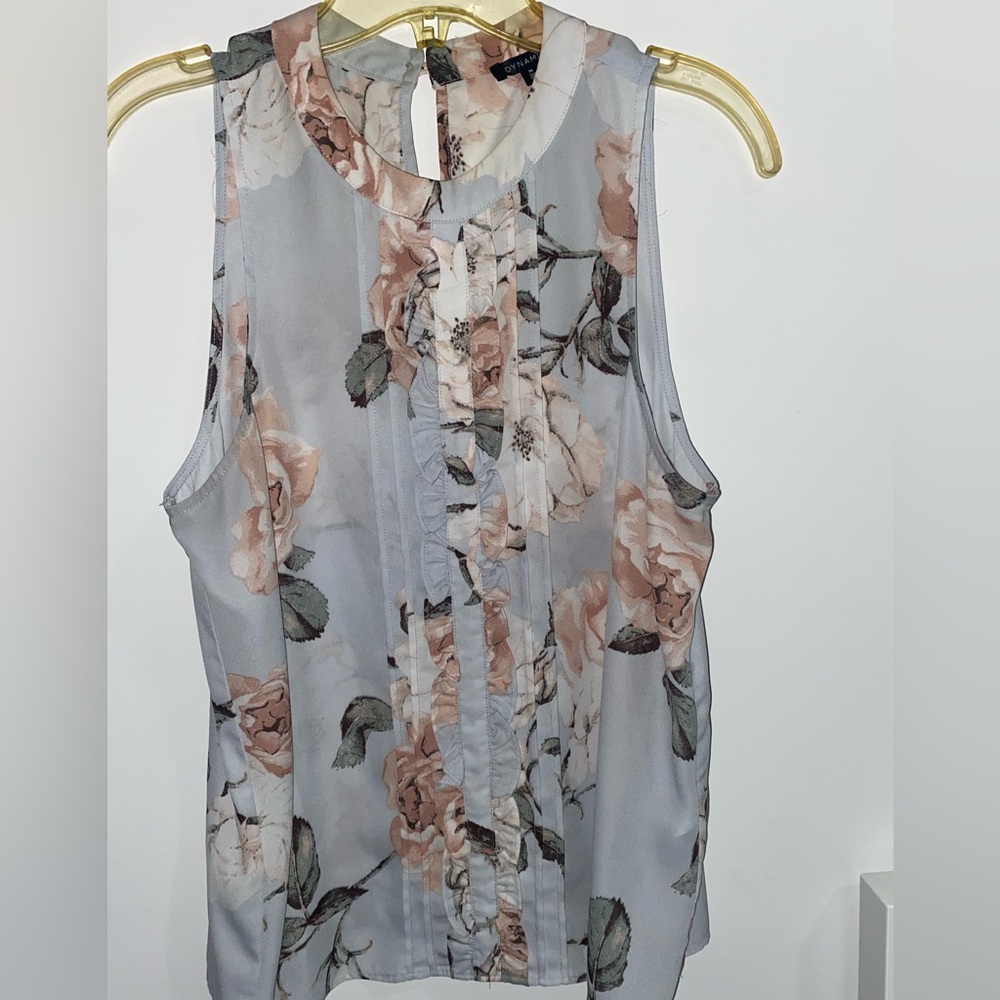 Dynamite floral tank crew neck